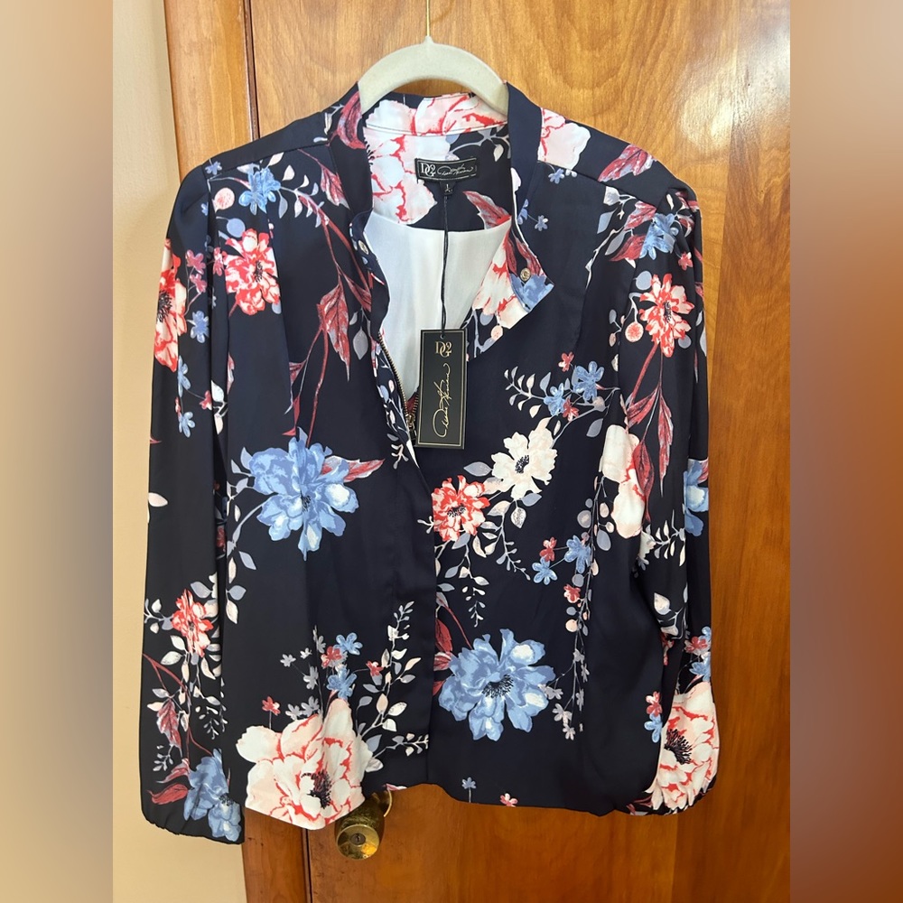 DG2 by Diane Gilman dress jacket with zipper